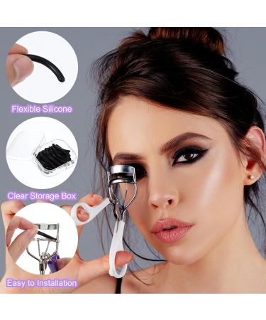 Prasacco 30 Pieces Eyelash Curler Refill Silicone Eyelash Curler Pad Universal Curler Replacement Refill Pad for Eyelash Curler Curler Refills Eyelash Curler Refill Pads with Storage Box - Buy Online on GoSupps.com