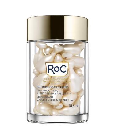 RoC Retinol Correxion line smoothing Night Serum Capsules Clear 30 Count
