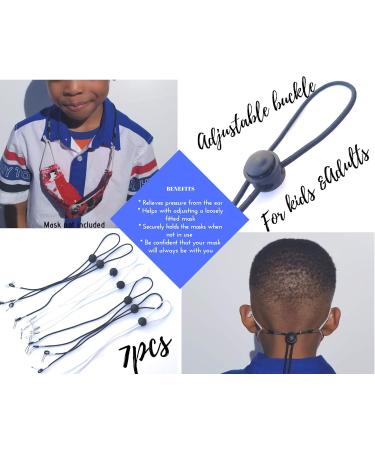 Fabdeals4U 7 pc Adjustable length Face Mask Lanyard Face Mask holder Mask Straps Ear savers for Masks and Face covering. Serves as Mask Extenders Mask Chain & Convenient Glasses strap and glasses holder. Mask lanyard for Kids and Adults - Buy Online on GoSupps.com