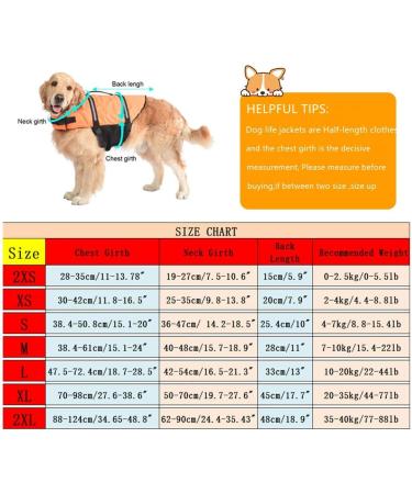 Doglay XX-Large Orange Dog Life Jacket with Reflective Stripes | Adjustable Pet Life Preserver for Small, Medium, and Large Dogs - Buy Online on GoSupps.com