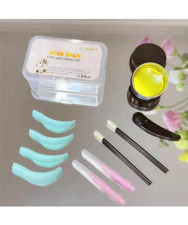 Lami Glue Balm Gold 20g - Strong & Fast Dry Adhesive for Lash Lift, Brow Lamination, and Eyelash Perm - 100+ Applications - Works Well with Shields for Firmly Fixing Eyelashes - Buy Online on GoSupps.com