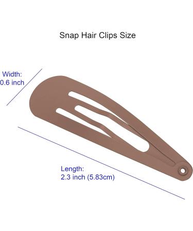 XCZYN 40 Pcs Snap Hair Clips Matte Finish Colorful Color Anti-slip Snap Clip Hair Accessories Metal Barrettes for Women Little Girls Lady Hair Styling (40 Pieces Dark Colour) 1 count (Pack of 40) Dark Color - Buy Online on GoSupps.com