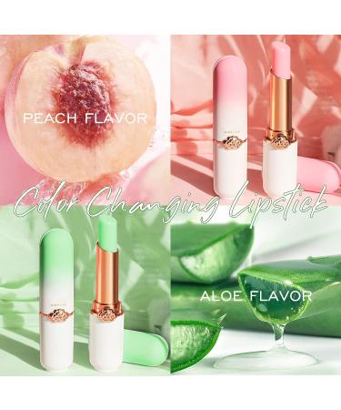 Ownest Beauty KYDA 2 Pcs Color Changing Lipstick Set - Moisturizing Fruity Lip Balm with Temperature Change Formula for Lasting Nourishment - Jelly Magic Color Change in Pink - Buy Online on GoSupps.com