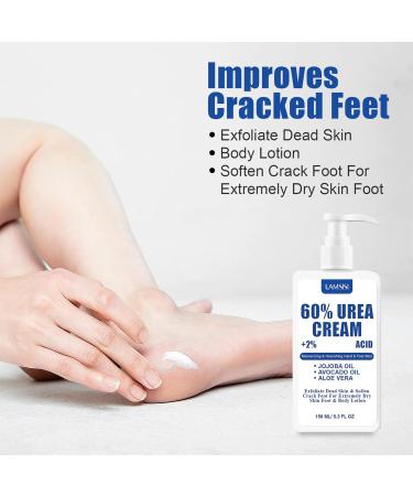 60% Urea Cream Foot Cream Cracked Heel Repair Cream For Feet and Hands Callus Remover For Dry And Hard Skin Urea Cream for Hand Foot Body Care 150g - Buy Online on GoSupps.com