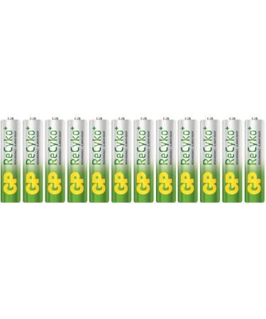 GP ReCyko+ AAA Rechargeable 800mAh 12 Batteries
