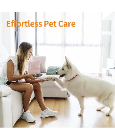 Toozey Claw Grinder for Dogs - 3 Speed Levels LED Light Powerful Electric Nail Clipper for Medium & Large Dogs - Yellow - Buy Online on GoSupps.com