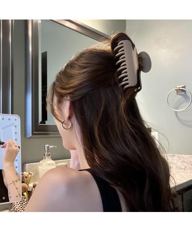 4.1 Inch Upgraded Large Claw Clips for Women Thick Hair - 8 Pack Strong Hold Hair Clips for Girls - Black Leopard Design - Buy Online on GoSupps.com