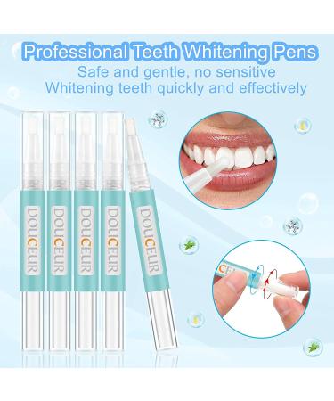 Douceur Teeth Whitening Kit - 5 Whitening Gels, 16 LED Lights - Non-Sensitive, Pain-Free Home & Travel Whitening Solution - Buy Online on GoSupps.com