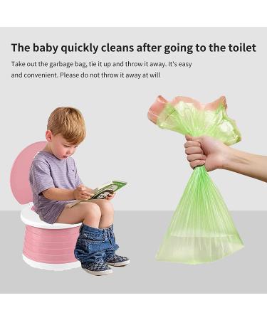 Portable Travel Potty for Toddlers - Foldable & Pink | Emergency Toilet for Car, Camping & Indoor Use - Buy Online on GoSupps.com