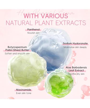 Body Hair Removal Cream - Gentle Hair Removal for Sensitive Skin - Moisturizing Cream 50g for Armpits Back Legs Face Upper Lip - Buy Online on GoSupps.com