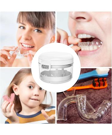 Orthodontic Storage Box - Dental Case Retaining Soaking Tray | Compact Cleaning Cup with Draining Rack Travel Appliance Cleaner for Aligners - Buy Online on GoSupps.com
