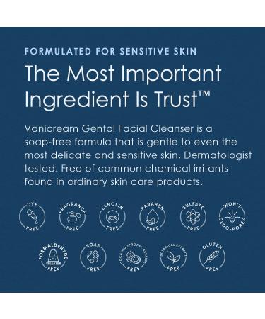Vanicream Gentle Facial Cleanser 2.5 oz - Travel-Sized for Sensitive Skin, No Irritants - Buy Online on GoSupps.com