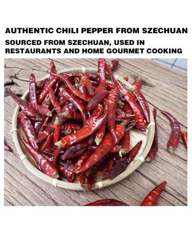 Dried Sichuan Chili Peppers - 4 oz Mild Red Chilies for Mexican, Chinese, Thai Dishes - Premium Szechuan for Chili Oil, Paste, Sauce - Mild Hot (1 Pack) - Buy Online on GoSupps.com