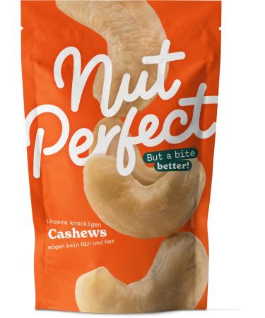 Nut Perfect |Cashewkerne |natural |Mild in taste |Shorter transport routes through cultivation and processing on site |Support for an initiative for women in cashew cooperative | 100g - Buy Online on GoSupps.com