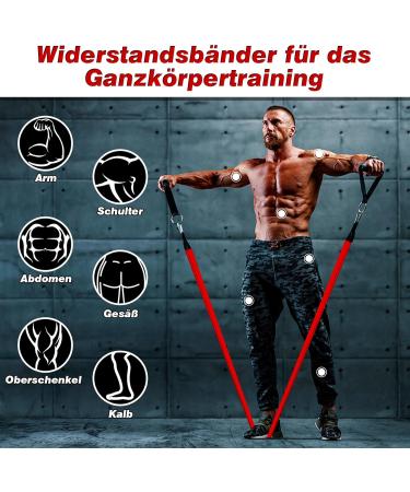 Fitness Straps & Resistance Bands Set - 3 Levels Door Anchors Handles & Storage - Strength Training & Yoga - Buy Online on GoSupps.com