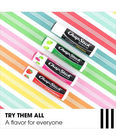 ChapStick Classic Strawberry Flavor Lip Balm - Pack of 12 Sticks - Buy Online on GoSupps.com