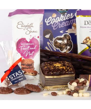 Virginia Hayward Chocolate Hamper - Indulge in Biscuits Fudge Cake and Treats - Birthday Gifts for Women and Men - Great Anniversary Retirement or Thank You Hampers - Chocolate Indulgence - Buy Online on GoSupps.com