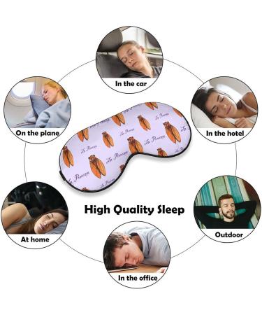 Midsummer Cicada Sleep Mask - Adjustable Eye Cover for Sleeping, Blocking Light - Men and Women - Ideal for Night, Travel, Nap - Buy Online on GoSupps.com