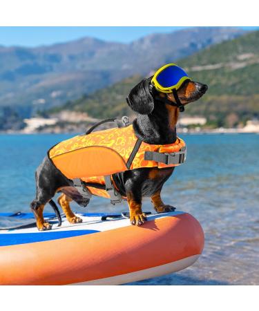 Alagirls Medium Dog Vest - Adjustable High Buoyancy Life Preserver with Rescue Handle | Aladlj004 - Fits 42-54cm Chest | Durable Orange Design - Buy Online on GoSupps.com