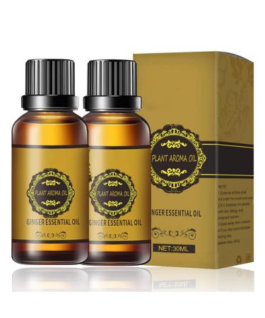 Lovilds Lymphdrainage Ingwer l Lymphatic Drainage Ginger Oil Ginger Massage Oil Lymphatic Drainage Lovilds Belly Drainage Ginger Oil Natural Ginger Essential Oil Natural Drainage (30ml 2PCs)