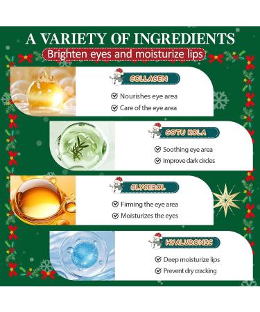 Smdrafy Collagen lip sleeping mask suitable for dry and cracked lips eye pads against dark circles collagen moisturizing against swelling - Buy Online on GoSupps.com