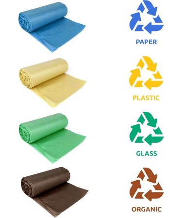 Buy D.Rect 35L Garbage Bags - 20 Durable Plastic Kitchen & Recycling Waste Bags | Eco-Friendly & Heavy-Duty Solution - Buy Online on GoSupps.com