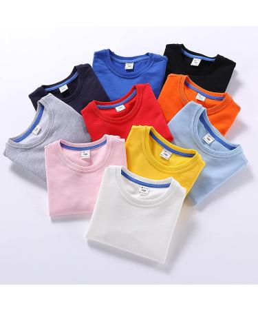 EISHOW Kids Cotton Crewneck Sweatshirt | Thin Long Sleeve Pullover for Boys & Girls | Black 4T - Buy Online on GoSupps.com