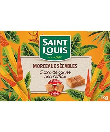 Saint Louis Unrefined cane sugar, breakable pieces - The box of 1 kg