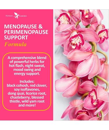 Potent Garden Natural Menopause Supplement for Women - Menopause Relief with Black Cohosh, Red Clover & Dong Quai - Hormone Balance Support - 30 Day Supply - Buy Online on GoSupps.com