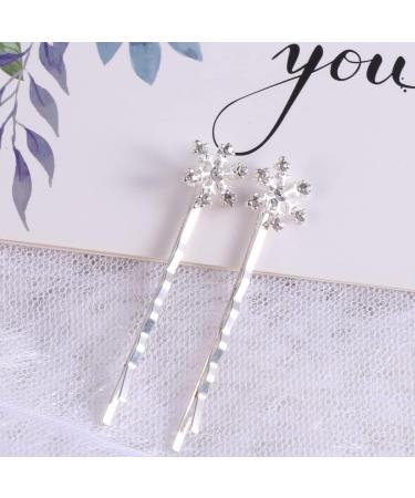 TOVINANNA Snowflake Rhinestone Hairpins Sparkly Rhinestone Hair Barrettes Bridal Hair Clips Hair Decor Accessories Snowflake Hair Barrette Crystal for Holiday Party Women - Buy Online on GoSupps.com