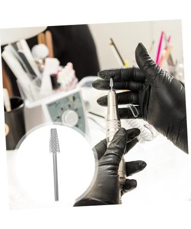 Ipetboom Nail Polisher Nail Art Manicure Supplies Manicure Polishing Tools Tote Organizer Insert Metal Drill Bit Manicure Drill Bits Nail Gel Drill Bit Conical Tungsten Steel Polishing Head 4x0.5cm Silver - Buy Online on GoSupps.com
