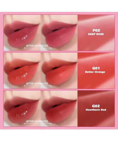 KIMUSE Water Gel Lip Tint Set - 6 Colors | Long Lasting & Hydrating Lip Stains | Lightweight Glossy Lip Makeup - Buy Online on GoSupps.com