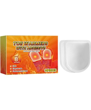 HIOPOIUYT Toe Warmer Pad For Cold Feet Relief 8Hour Heat Thin And Comfortable Toe Warmers Heat Pad 10PCS Bag - Buy Online on GoSupps.com