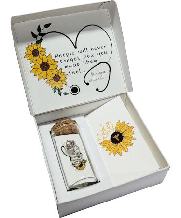 QUINNLYN & CO. Sunflower Stethoscope Charm | Positive Medical Accessory & Perfect Gift for RN Nurses | Shop Internationally - Buy Online on GoSupps.com