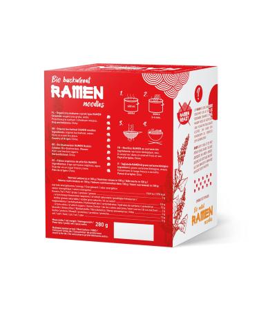 Buy Organic Buckwheat Ramen Noodles - Gluten-Free Vegan Low-Calorie Diet Food (280g 2-Pack) - Buy Online on GoSupps.com