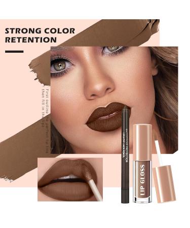 NewBang 3 Colors Dark Black Lipstick and Lipliner Matte Liquid Lipstick Set - Waterproof Longlasting Lip Makeup for Halloween & Christmas (6 pcs) - Buy Online on GoSupps.com