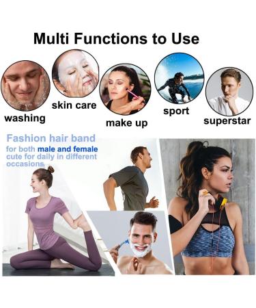 Men's Non-Slip Metal Hair Bands - 6 PCS Set for Outdoor Sports and Everyday Wear - Buy Online on GoSupps.com