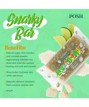Perfectly Posh Lime in the Coconut Snarky Bar - Luxurious Exfoliating Soap - Buy Online on GoSupps.com
