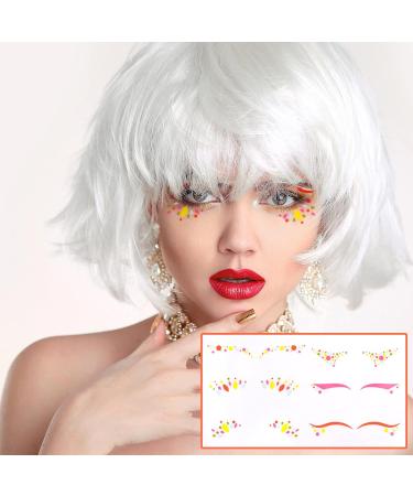 24 Pair Holographic Eyeliner Stickers - Colorful Self-Adhesive Eyes Stickers for Rave Party & Festival Decorations | 4 Exciting Styles - Buy Online on GoSupps.com