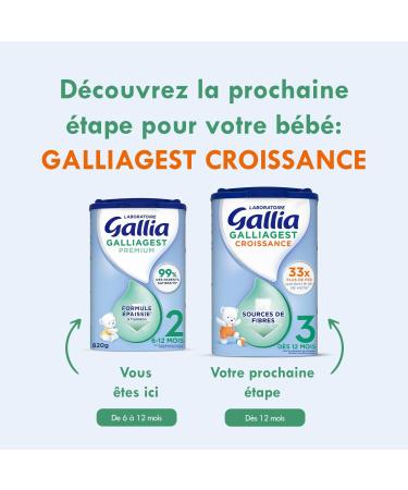 Laboratoire Gallia Galliagest Premium 2 6-12 Mois 820 g Non appropri 820 g (Lot de 1) - Buy Online on GoSupps.com