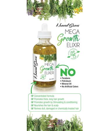 Organic Natural Hair Growth Oil Elixir - Handcrafted Scalp Treatment for Thinning Hair - Made in NYC USA - 2oz - Buy Online on GoSupps.com