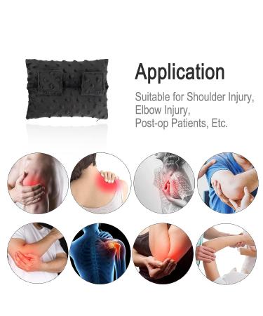 HapiPoppy Arm Sling Shoulder Cushion - Comfortable Support for Arm, Elbow, and Wrist Injuries - Minky Dot Black - For Women, Men, and Kids - Buy Online on GoSupps.com