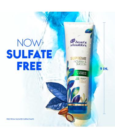 Head & Shoulders Supreme Dry Scalp Treatment Shampoo & Conditioner Set - Sulfate-Free, Nourishing with Jojoba & Argan Oil - 21.2 Fl Oz - Buy Online on GoSupps.com