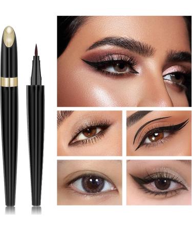 Waterproof Eyeliner | Longwearing Eye Pencil - Ultra Fine Tip No-Skip Liquid Eye Liners For Women Waterproof Long Lasting Quick Dry Eyeliner For Eye & Lip Liner Aezon Eyeliner Coffee Color 1g - Buy Online on GoSupps.com