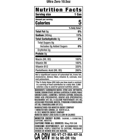 Monster Energy Ultra 310mL Cans Pack of 12 - Buy Online on GoSupps.com