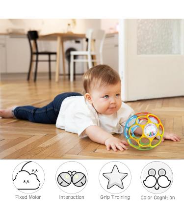 Kikuo Oball Classic for Babies - BPA-Free Grab Play Ball with Bell | Ideal for Toddlers & Early Education - Buy Online on GoSupps.com
