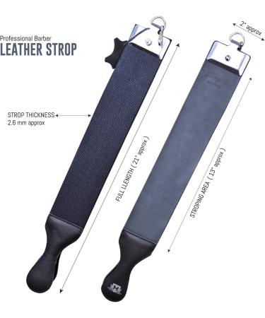Premium Leather Strap Knife Sharpening | Wide Razor Blade Strop for Ultimate Sharpness - Buy Online on GoSupps.com