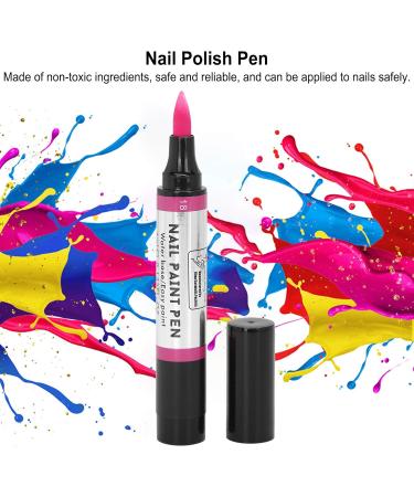 Nail Polish Pen Reliable Functional Nail Art Polish Pen for Manicurist for Nail Salons(18) - Buy Online on GoSupps.com