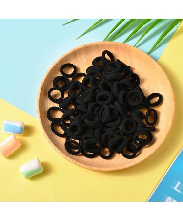 PROUSKY 100 Black Hair Bands for Women and Men - Elastic Hair Ties for Hair Styling - Buy Online on GoSupps.com