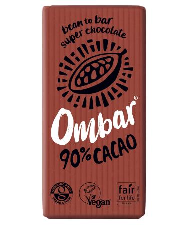 OMBAR Ombar Raw Chocolate | 90% Raw Cocoa Chocolate | 6 x 35g